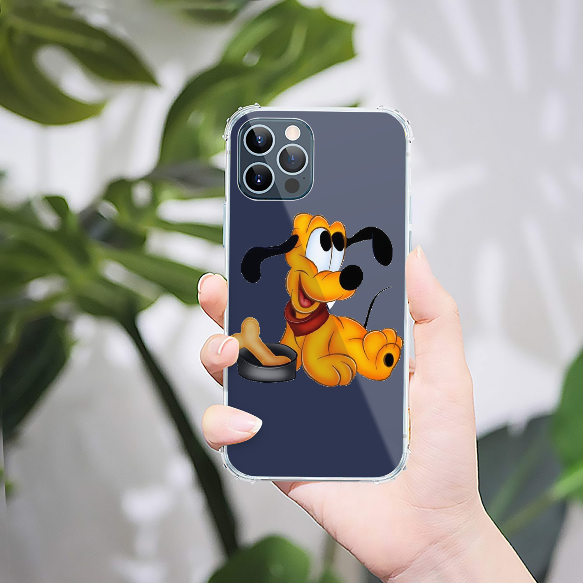（画像用） ミッキーマウス Mickey Mouse 【iPhone 12シリーズ対応】透明スマホケース（クリアソフトケース）